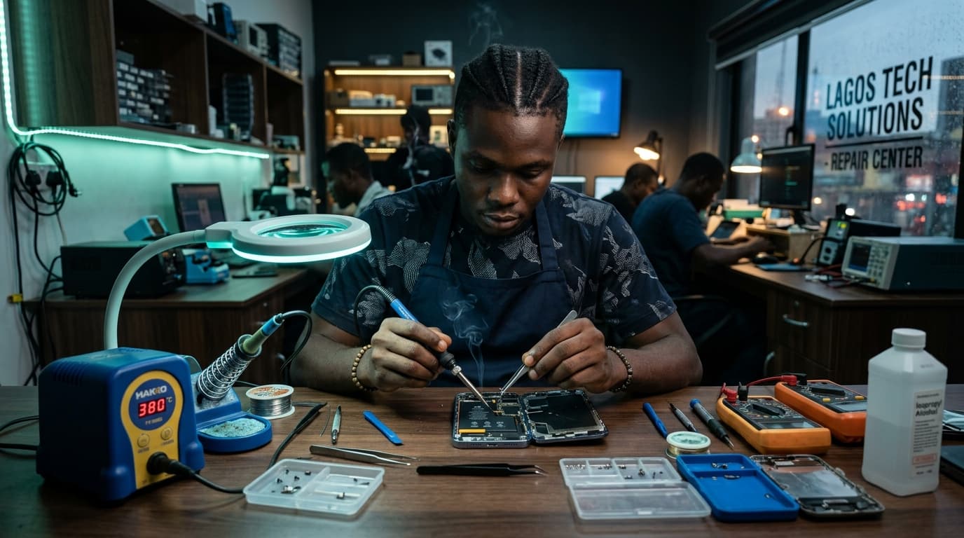 A phone repair shop